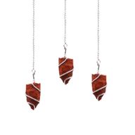 Pendule en Gemme  - Jaspe rouge
