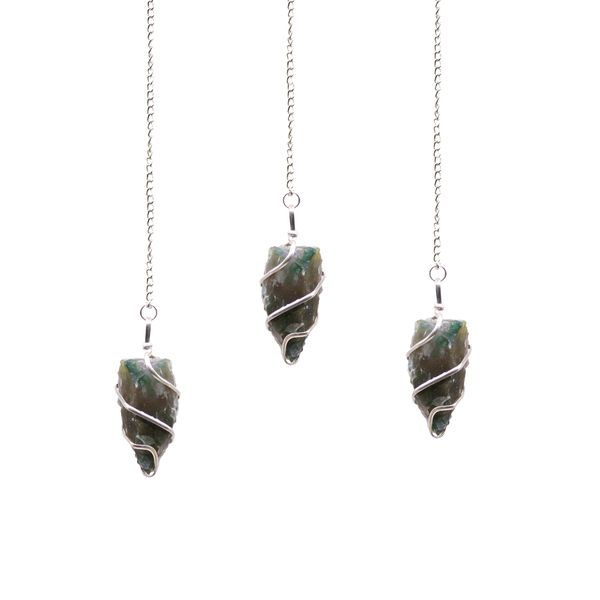 Pendule en Gemme - Agate mousse