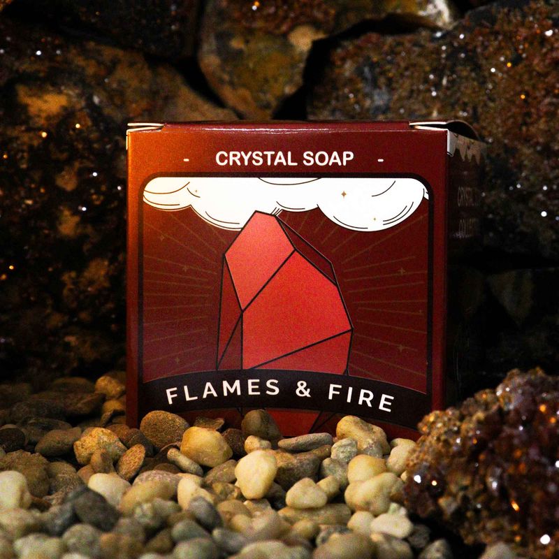 Savon en Forme de Cristal - Feu