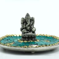 Plaque Ganesh Décor Tibétain Porte-Cône et Bâton