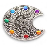 Porte-encens Lune des 7 chakras 11,5cm