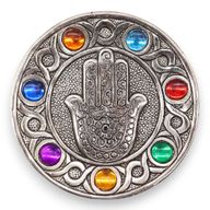 Porte-encens Hamsa des 7 chakras 11,5cm