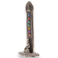 Porte-encens Bouddha tour des 7 chakras 16x6x7cm