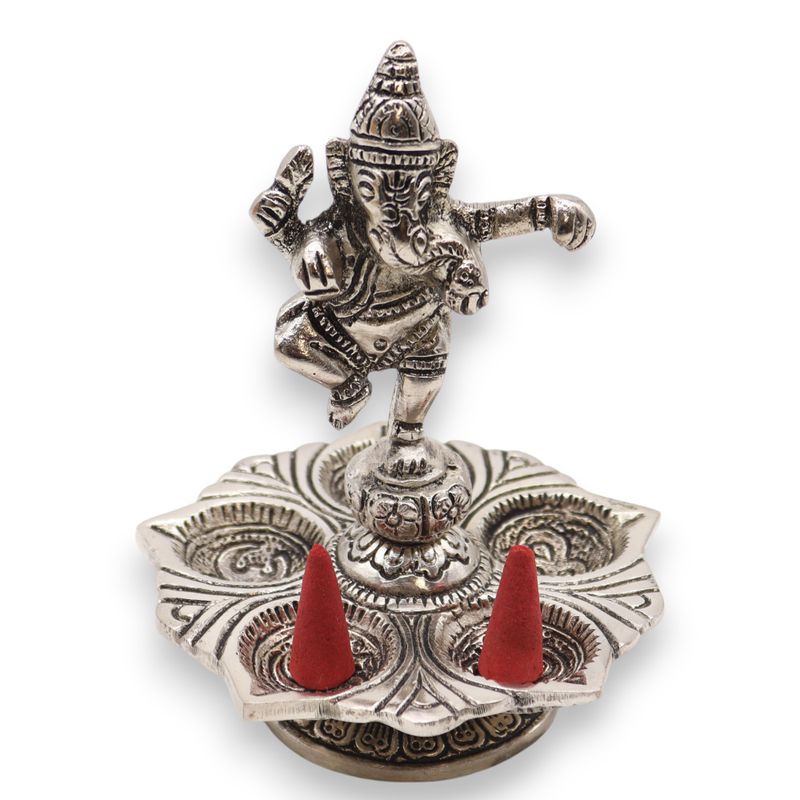 Porte-encens Ganesha dansant 14x10cm
