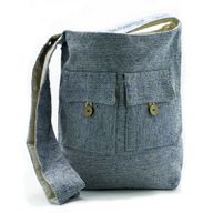 Sacs à Deux Poches Tons Naturels - Comp Denim - Grand