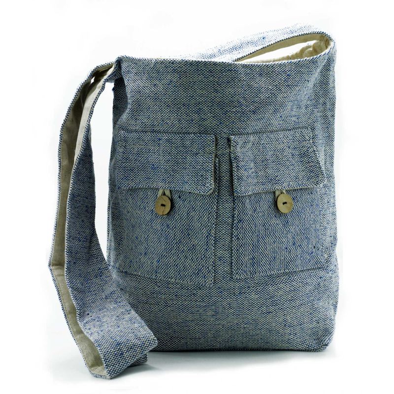Sacs à Deux Poches Tons Naturels - Comp Denim - Grand