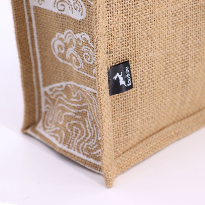 Grand sac en jute Hop Hare - Je suis courageux