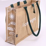 Grand sac en jute Hop Hare - Je suis brillant