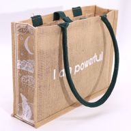 Grand sac en jute Hop Hare - Je suis puissant