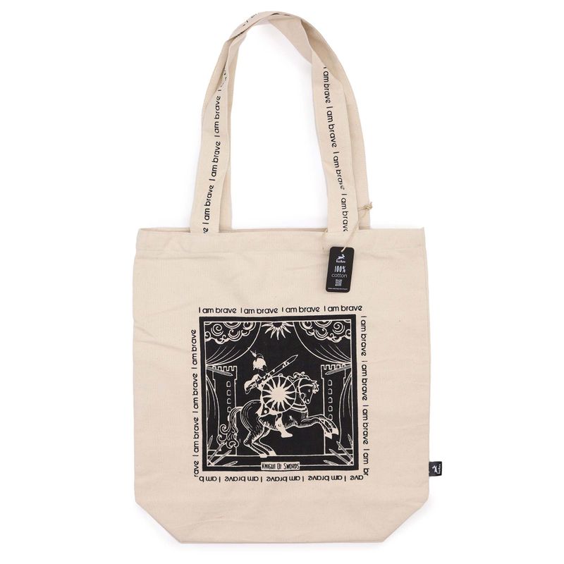 Sac en toile de coton Hop Hare – Je suis courageux·se