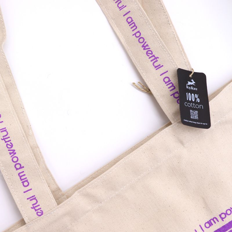Sac en toile de coton Hop Hare – Je suis puissant·e