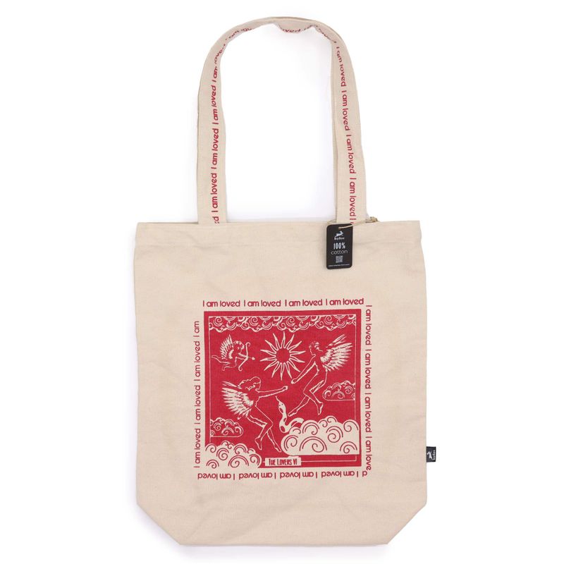 Sac en toile de coton Hop Hare – Je suis aimé·e