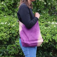 Sac à Épaule Touché Doux - Fuchsia Antique