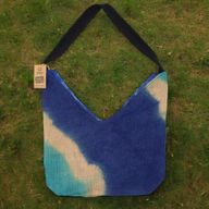 Sac à Épaule Touché Doux - Bleu Denim