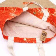 Sac 100% naturel - Orange délavé - Main Namaste - Paix
