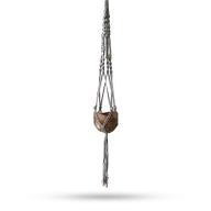Suspension en macramé perlé - Beige - 1 mètre