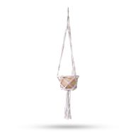 Petite suspension en macramé - Naturel - Cerceau de 16 cm