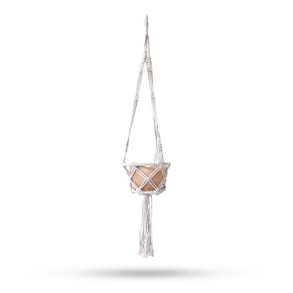 Petite suspension en macramé - Naturel - Cerceau de 16 cm