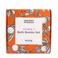 Coffret de bombes de bain à la vitamine C piquante – Quatuor d'aromathérapie