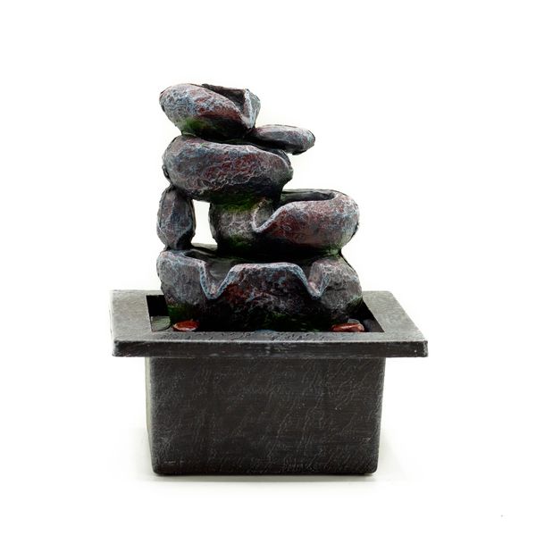 Fontaine d'eau de table - 20 cm - Pots en cascade