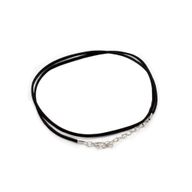 Packs Cordons de Suspension en Daim - 2,5 mm x 55 cm - Noir A001