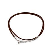 Packs de cordons de suspension en daim - 2,5 mm x 55 cm - Marron foncé A010