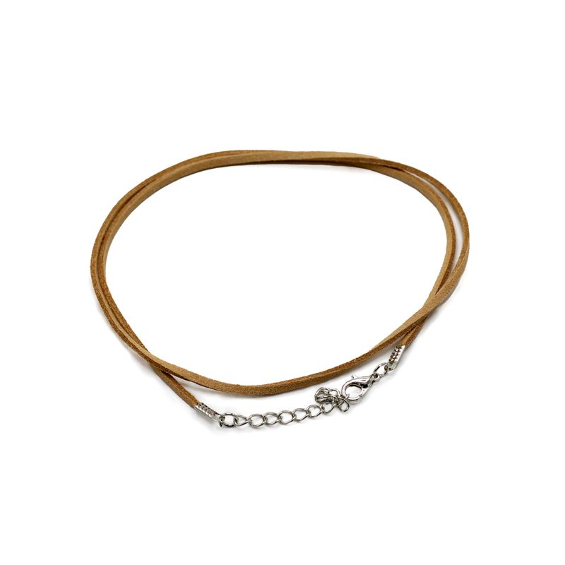 Packs de cordons de suspension en daim - 2,5 mm x 55 cm - Tan A120