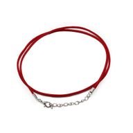 Packs Cordons Pendentifs en Daim - 2,5 mm x 55 cm - Rouge A056