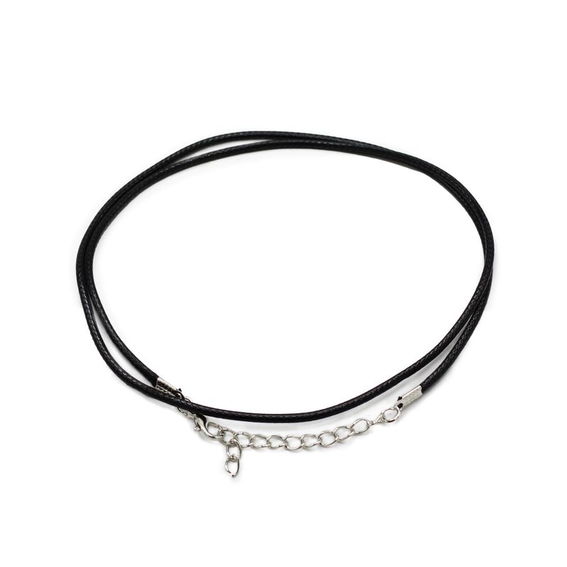 Packs de cordons pour pendentifs cirés - 2 mm x 55 cm - Assortis - Noir 101