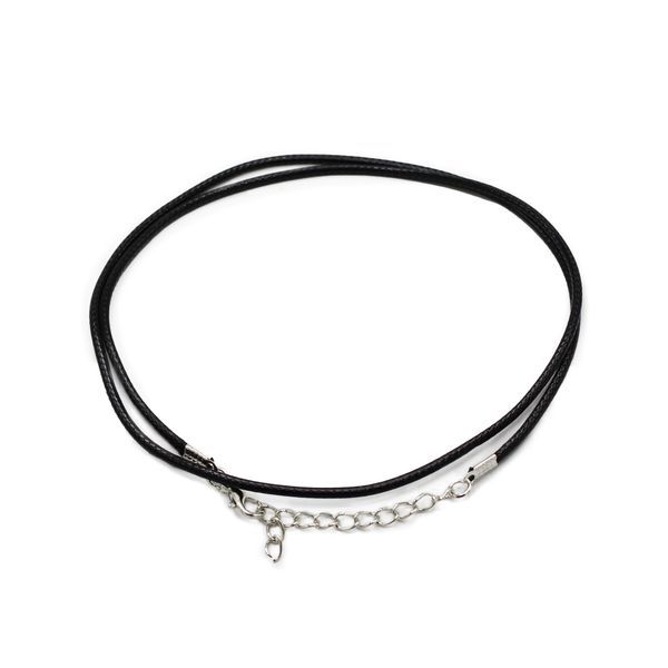 Packs de cordons pour pendentifs cirés - 2 mm x 55 cm - Assortis - Noir 101