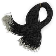 Packs de cordons pour pendentifs cirés - 2 mm x 55 cm - Assortis - Noir 101