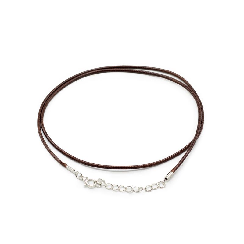 Packs de cordons pour pendentifs cirés - 2 mm x 55 cm - Assortis - Marron foncé 112