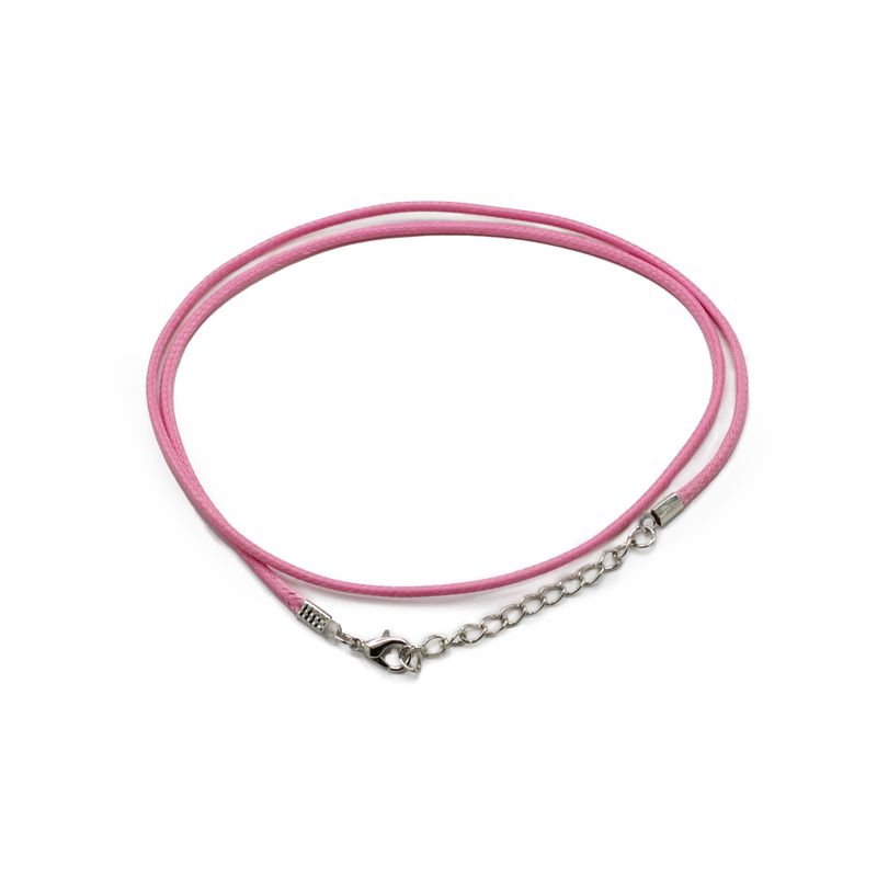 Packs de cordons pour pendentifs cirés - 2 mm x 55 cm - Assortis - Rose 102