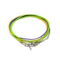 Packs de cordons pendentifs cirés - 2 mm x 55 cm - Assortis - Assortis (10 couleurs)