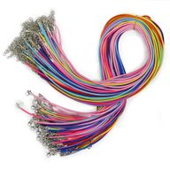 Packs de cordons pendentifs cirés - 2 mm x 55 cm - Assortis - Assortis (10 couleurs)
