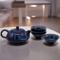 Ensemble de théière Herbal Blues - Pot et quatre tasses
