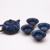 Ensemble de théière Herbal Blues - Pot et quatre tasses