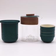 Ensemble de théière Travel Mountain - Quatre amis - Pack de voyage