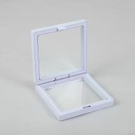 Grand écran à cadre flottant 3D 11x11cm - Blanc