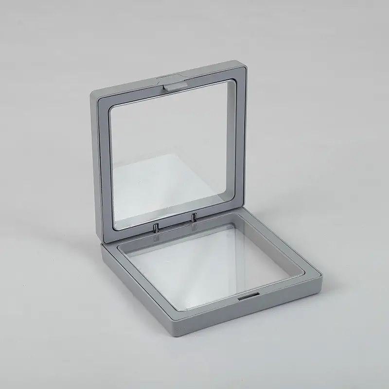 Présentoir Cadre Flottant 3D Med 9x9cm - Gris