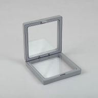Présentoir Cadre Flottant 3D Med 9x9cm - Gris
