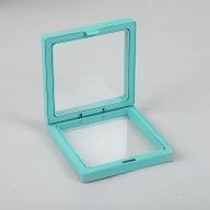 Présentoir à Cadre Flottant 3D Med 9x9cm - Sarcelle