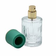 Mousse Verte - Bouteille ronde nervurée de 30 ml, spray et bouchon