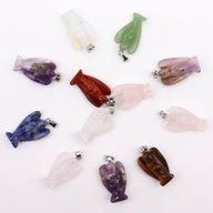 Pendentifs mini anges en pierre précieuse (12 assortis)