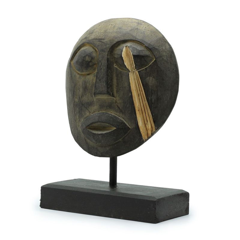 Masque Décoratif Tribal Timor - Antique 27x20cm