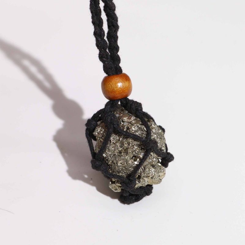 Collier à cordon pour pierre précieuse 45 cm/18 pouces - Noir