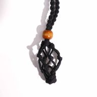 Collier à cordon pour pierre précieuse 45 cm/18 pouces - Noir