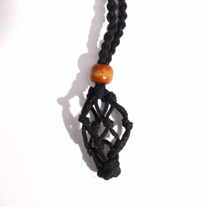 Collier à cordon pour pierre précieuse 45 cm/18 pouces - Noir