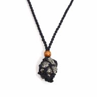 Collier à cordon pour pierre précieuse 45 cm/18 pouces - Noir