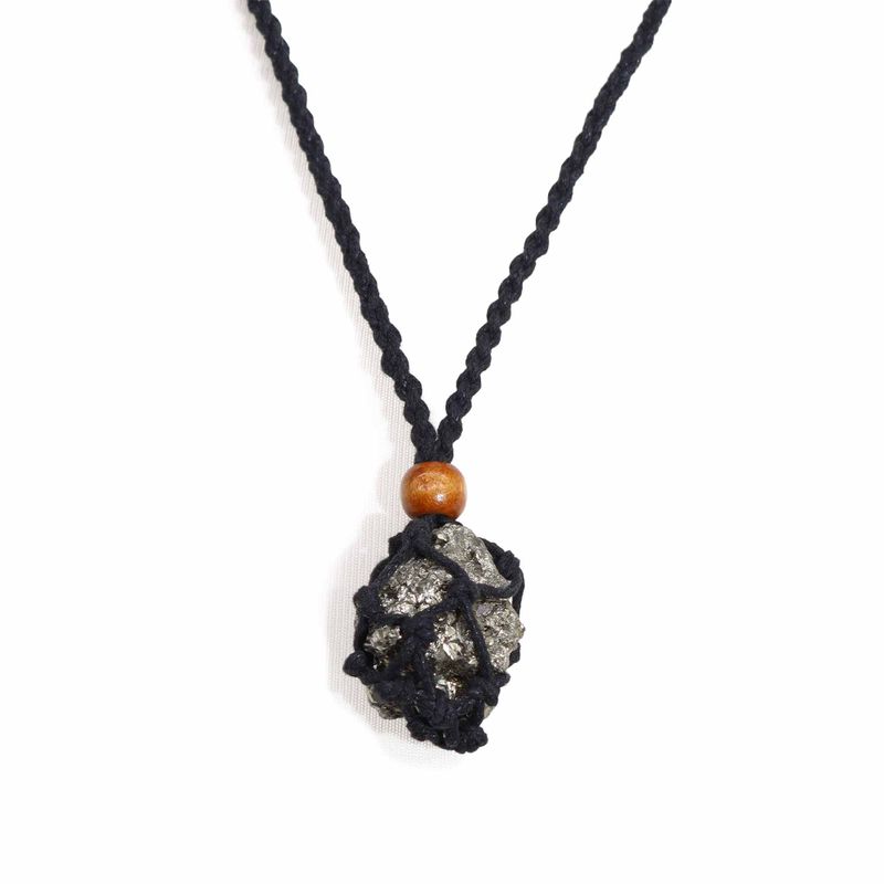 Collier à cordon pour pierre précieuse 45 cm/18 pouces - Noir